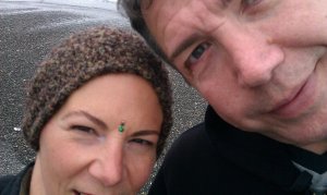 Me and Ernie at the beach.