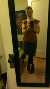 Dressed up for the party...no date necessary.