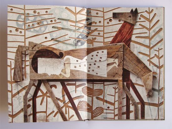 "Los Suenos de Helena" -- "Helena's Dreams" by Isidro Ferrer. Part of "Think With Your Hands" exhibit at Instituto Cervantes.