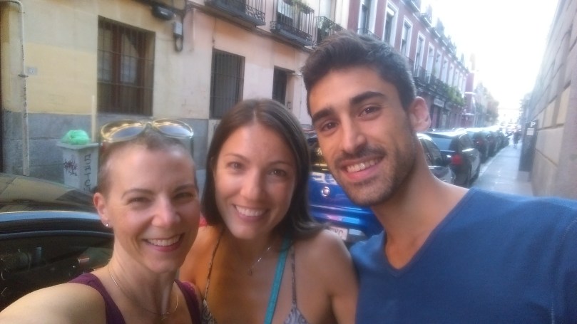 In Madrid, where new friends were waiting.